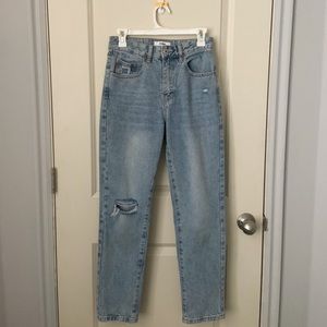 BRAND NEW!! cotton on mom jeans light blue wash